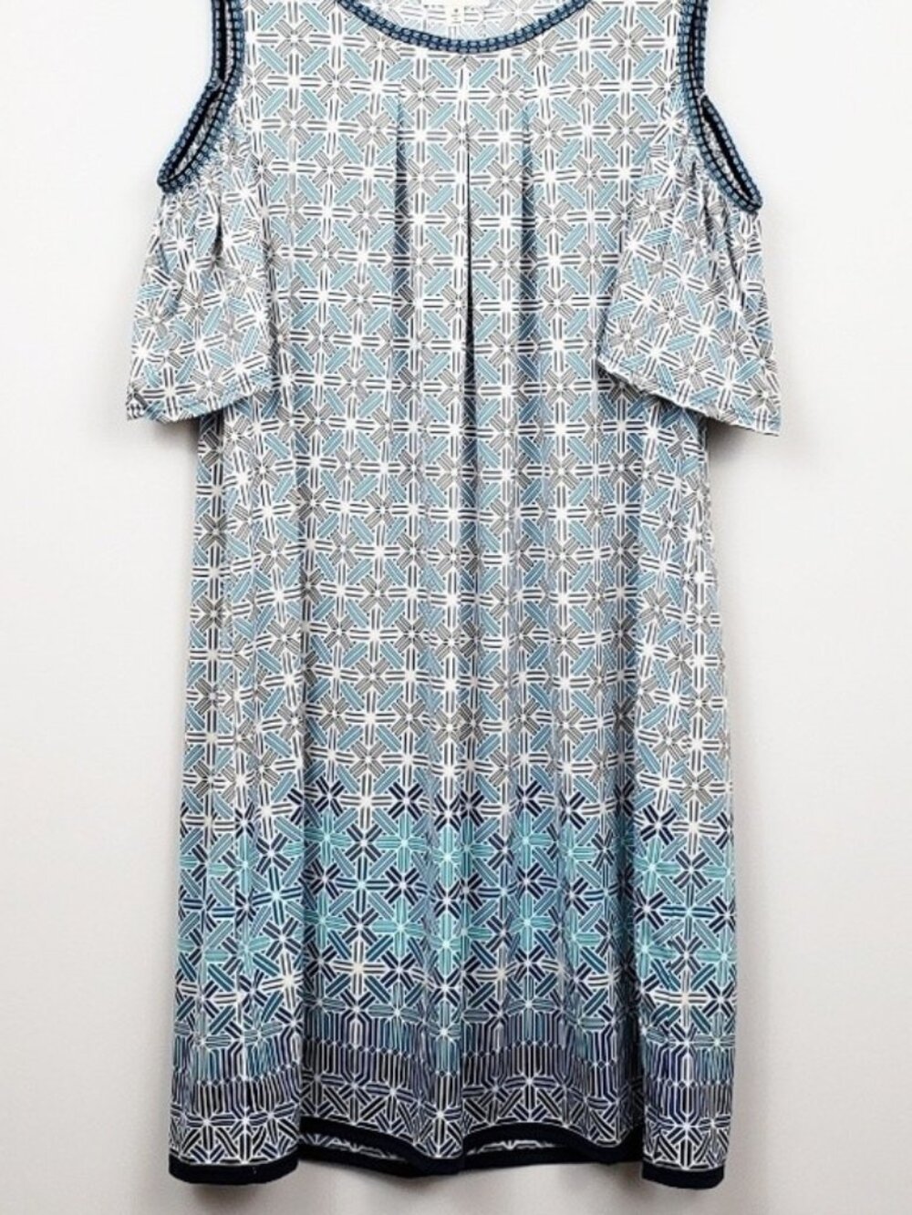 Max Studio Cold Shoulder Print Shift Dress Size XS
